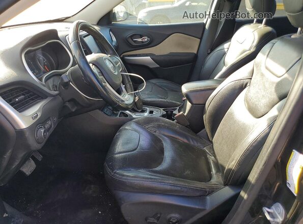 1C4PJLCB7HW662435 2017 JEEP CHEROKEE Черный Вид салона спереди