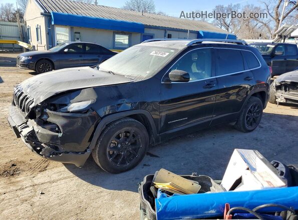 1C4PJLCB7HW662435 2017 JEEP CHEROKEE Черный Передняя левая четверть