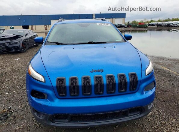 1C4PJLCB7JD540482 2018 JEEP CHEROKEE Blue Widok z przodu