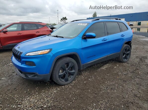 1C4PJLCB7JD540482 2018 JEEP CHEROKEE Blue Przód lewy