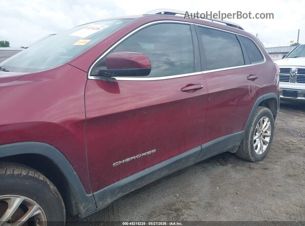 1C4PJLCB8KD286105 2019 JEEP CHEROKEE Темно-бордовый 