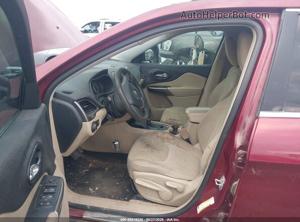 1C4PJLCB8KD286105 2019 JEEP CHEROKEE Темно-бордовый 
