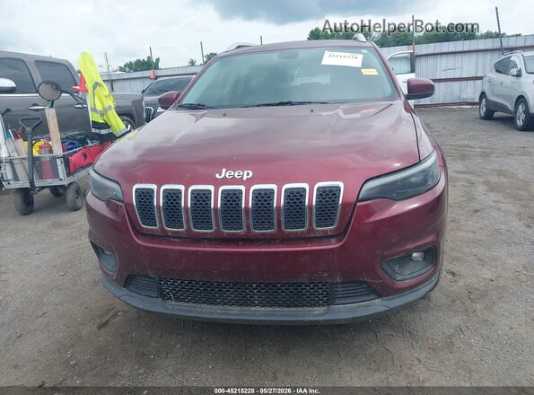 1C4PJLCB8KD286105 2019 JEEP CHEROKEE Темно-бордовый Вид щитка приборов
