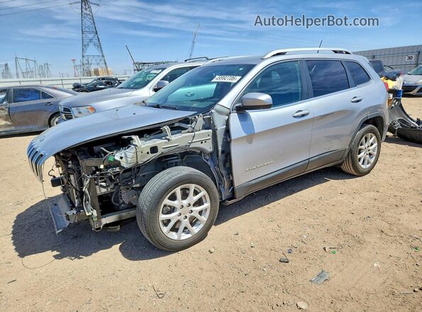 1C4PJLCBXHW573040 2017 JEEP CHEROKEE Серебряный Передняя левая четверть