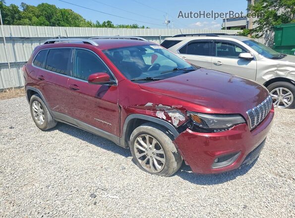 1C4PJLCBXKD203838 2019 JEEP CHEROKEE Бордовый Передняя правая четверть