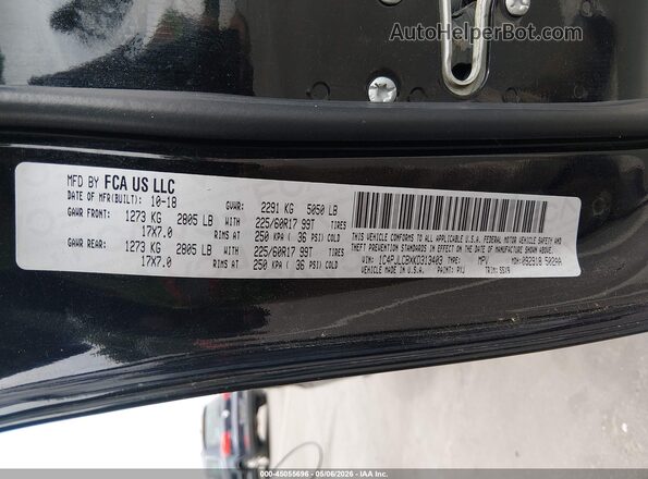 1C4PJLCBXKD313403 2019 JEEP CHEROKEE Черный Вид подкапотного пространства