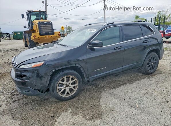 1C4PJLCS0HW603694 2017 JEEP CHEROKEE Black Vista tres cuartos delantera izquierda