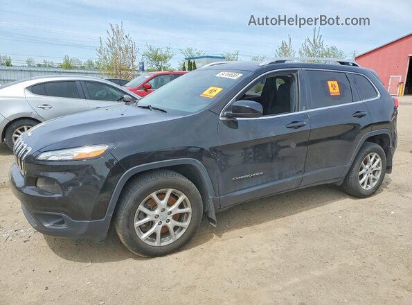 1C4PJLCS8HW610537 2017 JEEP CHEROKEE Черный Передняя левая четверть