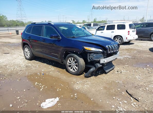 1C4PJLCSXGW107784 2016 JEEP CHEROKEE Черный Передняя правая четверть