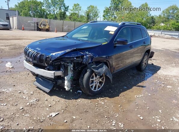 1C4PJLCSXGW107784 2016 JEEP CHEROKEE Черный Передняя левая четверть