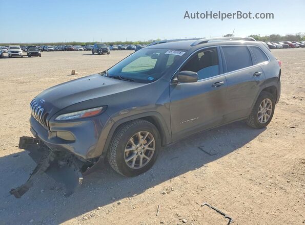 1C4PJLCSXHW586001 2017 JEEP CHEROKEE Gray Առջևի ձախ երեք քառորդ տեսարան