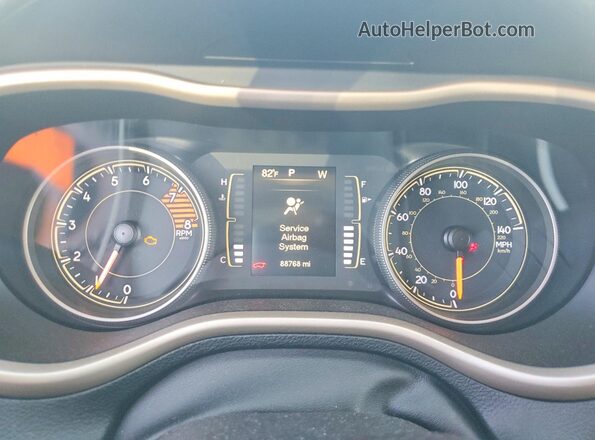 1C4PJLCSXHW586001 2017 JEEP CHEROKEE Gray Սարքավորումների վահանակի տեսք