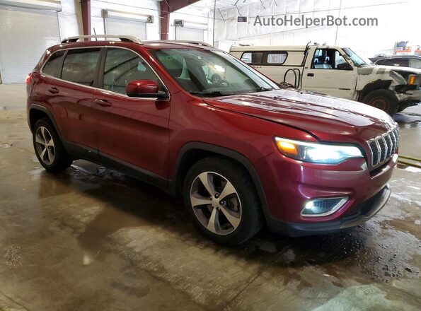 1C4PJLDB0LD599956 2020 JEEP CHEROKEE Темно-бордовый Передняя правая четверть