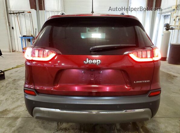 1C4PJLDB0LD599956 2020 JEEP CHEROKEE Темно-бордовый Вид сзади