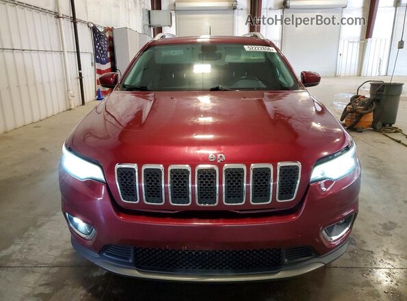 1C4PJLDB0LD599956 2020 JEEP CHEROKEE Темно-бордовый Вид спереди
