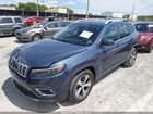 2019 Jeep Cherokee Limited Fwd Синий vin: 1C4PJLDB1KD488220