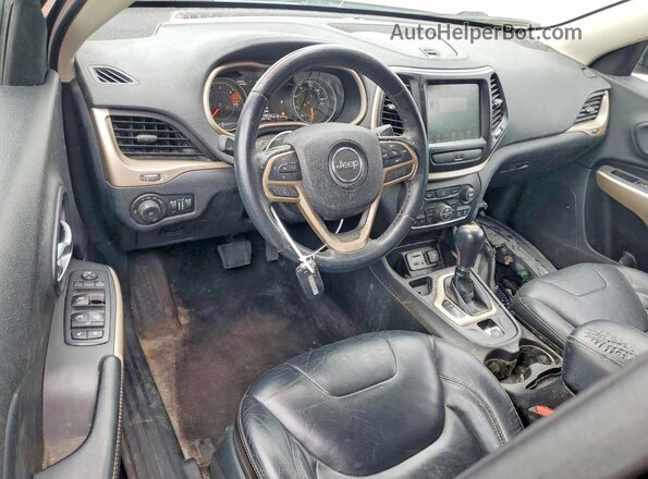 1C4PJLDB3HW617278 2017 JEEP CHEROKEE Черный Вид панели приборов