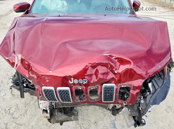 1C4PJLDB6KD232994 2019 JEEP CHEROKEE Красный Вид подкапотного пространства