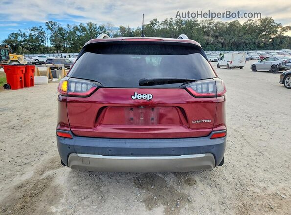 1C4PJLDB6KD232994 2019 JEEP CHEROKEE Красный Вид сзади