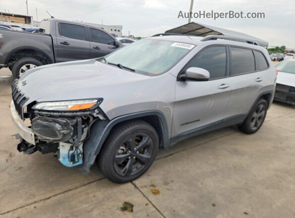 1C4PJLDB8HW585914 2017 JEEP CHEROKEE Silver წინა მარცხენა ხედი სამი მეოთხედიდან