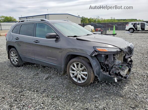 1C4PJLDB8JD573246 2018 JEEP CHEROKEE Серый Передняя правая четверть