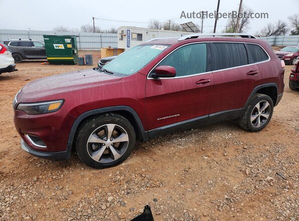 1C4PJLDB9KD381285 2019 JEEP CHEROKEE Красный Передняя левая четверть