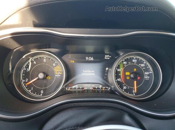 1C4PJLDB9KD381285 2019 JEEP CHEROKEE Красный Вид щитка приборов