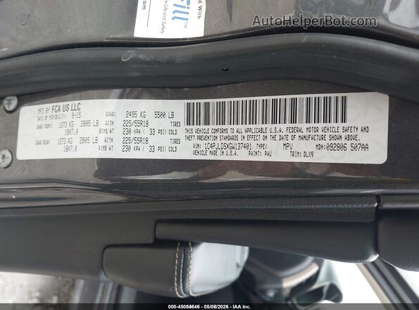 1C4PJLDSXGW137401 2016 JEEP CHEROKEE Серый Вид подкапотного пространства