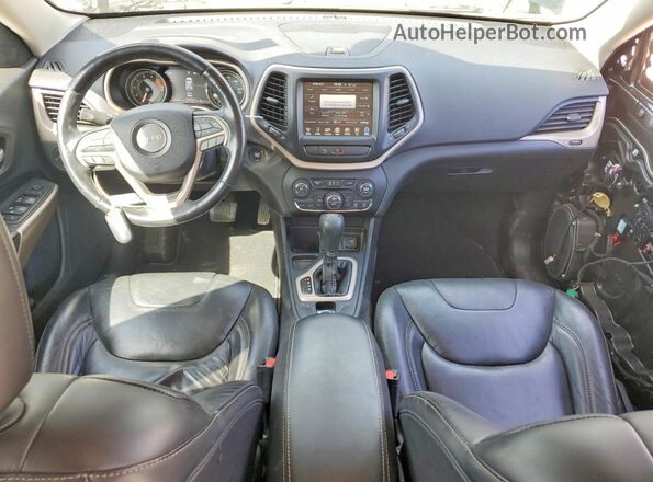 1C4PJLDX6JD556859 2018 JEEP CHEROKEE Black Widok deski rozdzielczej
