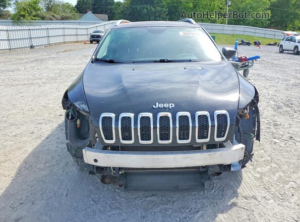 1C4PJLDX6JD556859 2018 JEEP CHEROKEE Black Widok z przodu