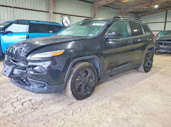 1C4PJLDX7JD513390 2018 JEEP CHEROKEE Black Vista tres cuartos delantera izquierda