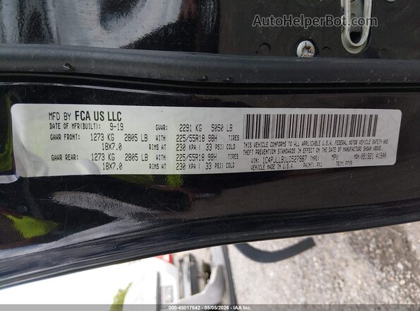 1C4PJLLB1LD527987 2020 JEEP CHEROKEE Черный Вид подкапотного пространства