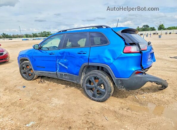 1C4PJLLB3MD137491 2021 JEEP CHEROKEE Blue Trasero izquierdo