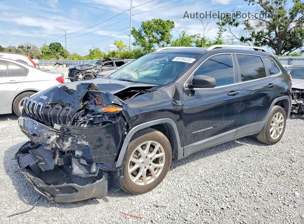 1C4PJLLB5JD520134 2018 JEEP CHEROKEE Черный Передняя левая четверть