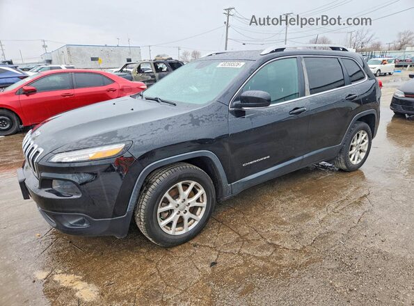 1C4PJLLB5JD618368 2018 JEEP CHEROKEE Черный Передняя левая четверть