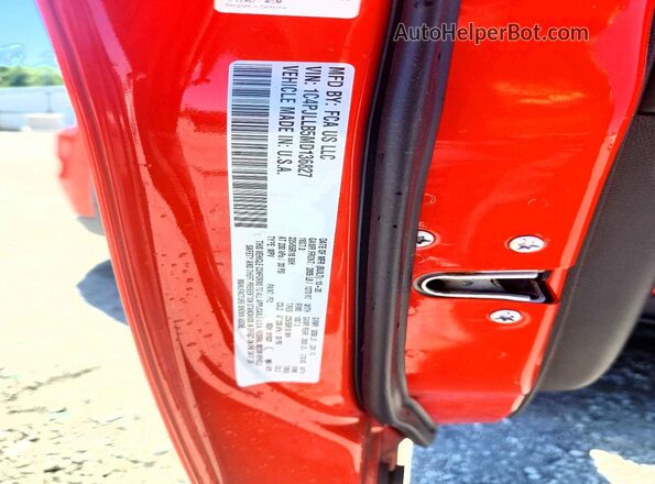 1C4PJLLB5MD136827 2021 JEEP CHEROKEE Orange ძრავის განყოფილების ხედი