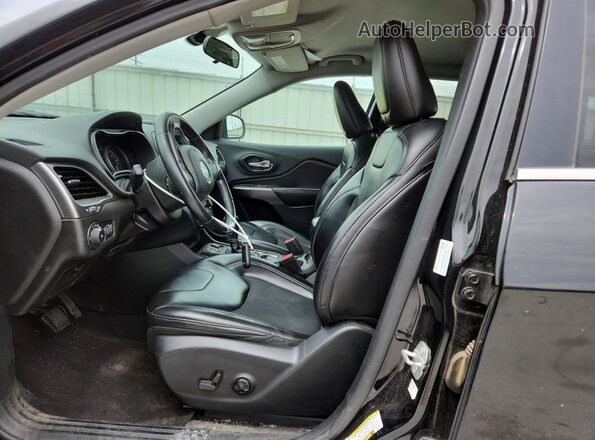 1C4PJLLB8KD357853 2019 JEEP CHEROKEE Black Widok wnętrza z przodu