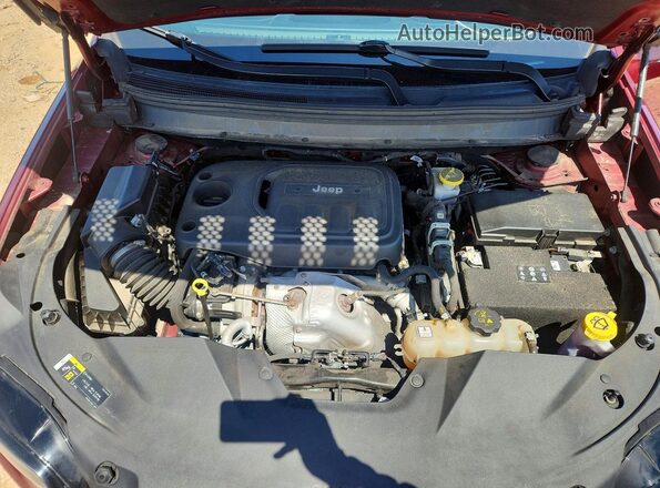 1C4PJLLN2KD171705 2019 JEEP CHEROKEE Темно-бордовый Вид подкапотного пространства