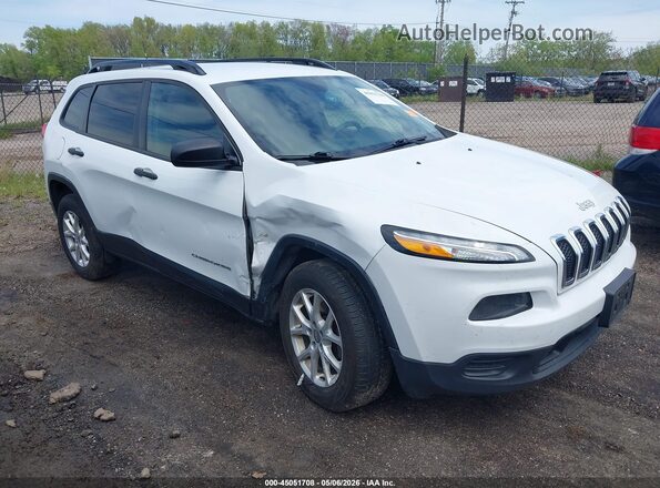 1C4PJMAB5GW245533 2016 JEEP CHEROKEE Белый Вид задней части салона