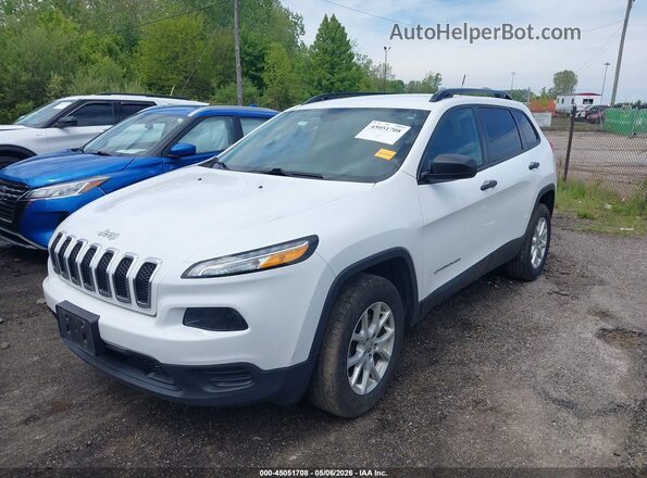 1C4PJMAB5GW245533 2016 JEEP CHEROKEE Белый Передняя левая четверть