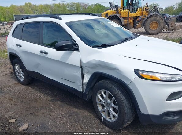 1C4PJMAB5GW245533 2016 JEEP CHEROKEE Белый Вид спереди