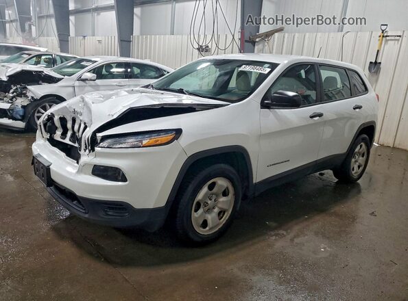 1C4PJMAB5HW629541 2017 JEEP CHEROKEE Белый Передняя левая четверть