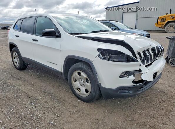 1C4PJMAB6HW608018 2017 JEEP CHEROKEE Белый Передняя правая четверть