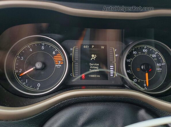 1C4PJMAB6HW608018 2017 JEEP CHEROKEE Белый Вид щитка приборов