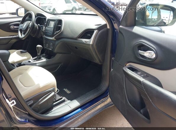 1C4PJMAB7GW313962 2016 JEEP CHEROKEE Dark Blue Вид салона спереди