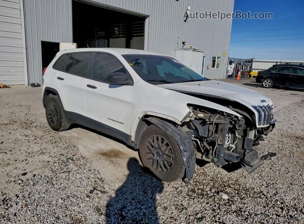 1C4PJMABXHW569840 2017 JEEP CHEROKEE Белый Передняя правая четверть
