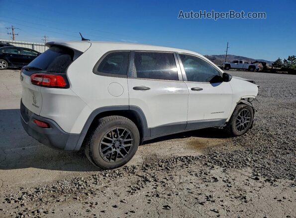 1C4PJMABXHW569840 2017 JEEP CHEROKEE Белый Задняя правая четверть