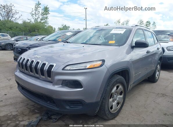 1C4PJMAS0HD229298 2017 JEEP CHEROKEE Gray Front left