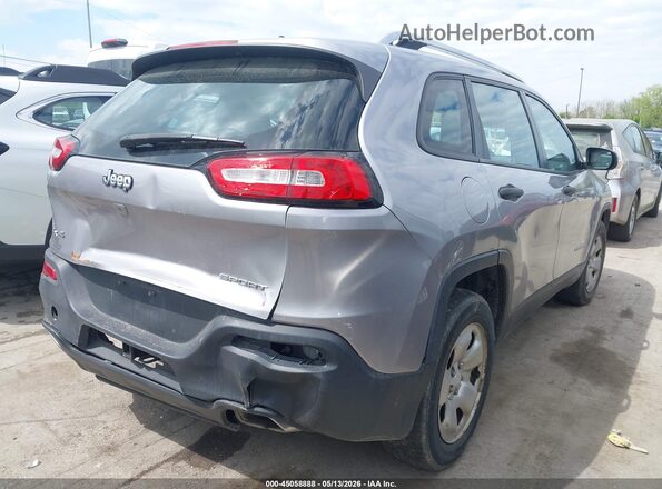 1C4PJMAS0HD229298 2017 JEEP CHEROKEE Gray Rear right