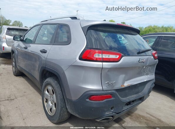 1C4PJMAS0HD229298 2017 JEEP CHEROKEE Gray Rear left